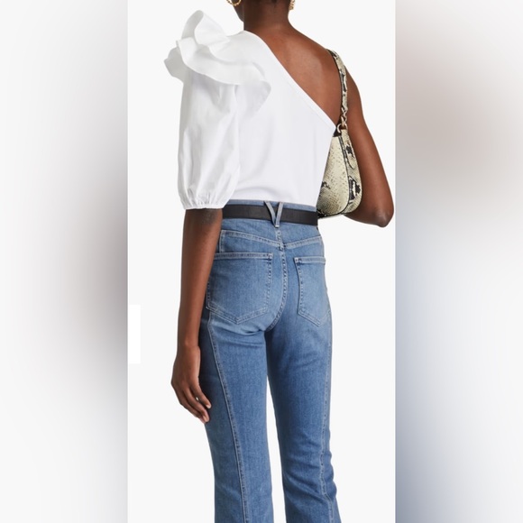 •VERONICA BEARD •Diantha One-Sleeve Ruffled Poplin •New w/Tags •Size: Small - Picture 2 of 8